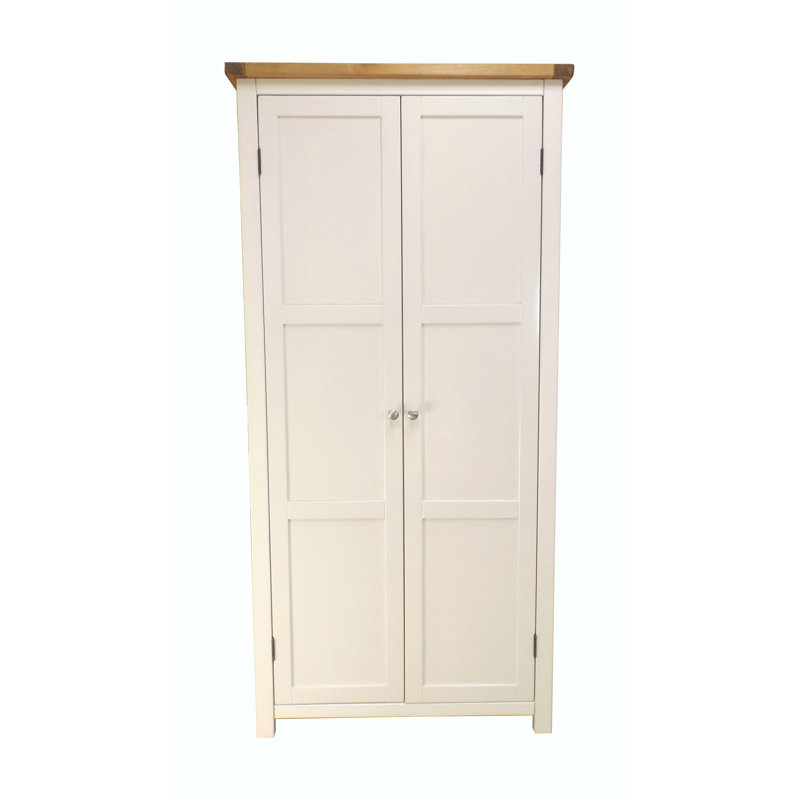2 Door Wardrobe, Waxed Pine