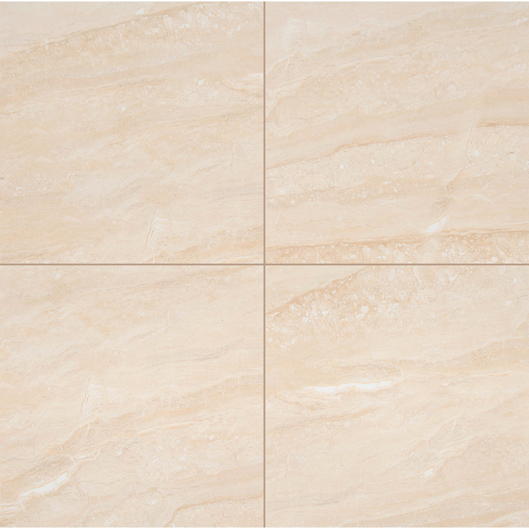 Azira 24 in. x 24 in. Stone Look Polished Porcelain Floor and Wall Tile Ackland 