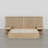 Kyros Modern 3-Piece Fluted Headboard With Floating Nightstand & Solid Wood Legs-125368449-125368450