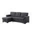 Canapé-lit modulaire réversible en lin 84 po Lucca-38864878