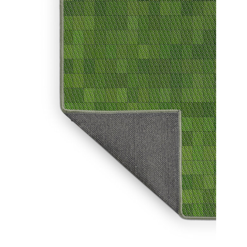Tapis de zone verte à motifs légers, Rectangle 8 pi x 10 pi