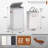  Fabric Laundry Hamper - Collapsible 1-Compartment Laundry Basket with Removable Laundry Bag - Gray-711960583