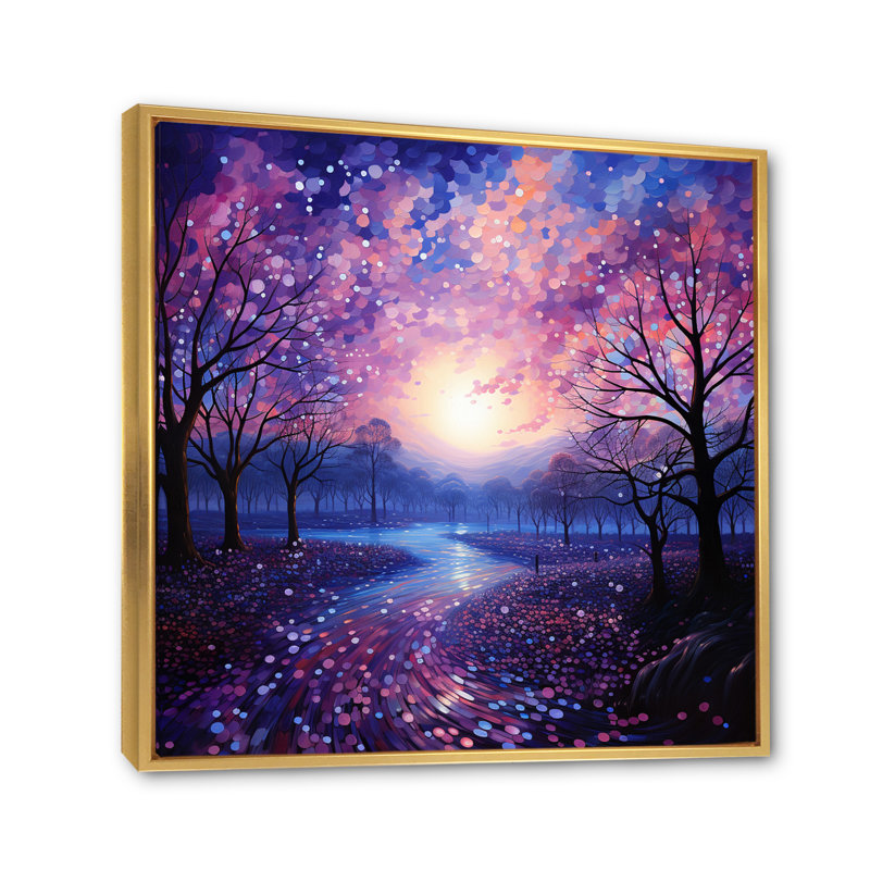 Sky Photo Transcendent Twilight - Landscapes Wall Decor, H 16 po x l 16 po x P 1 po, Cadre flottant doré