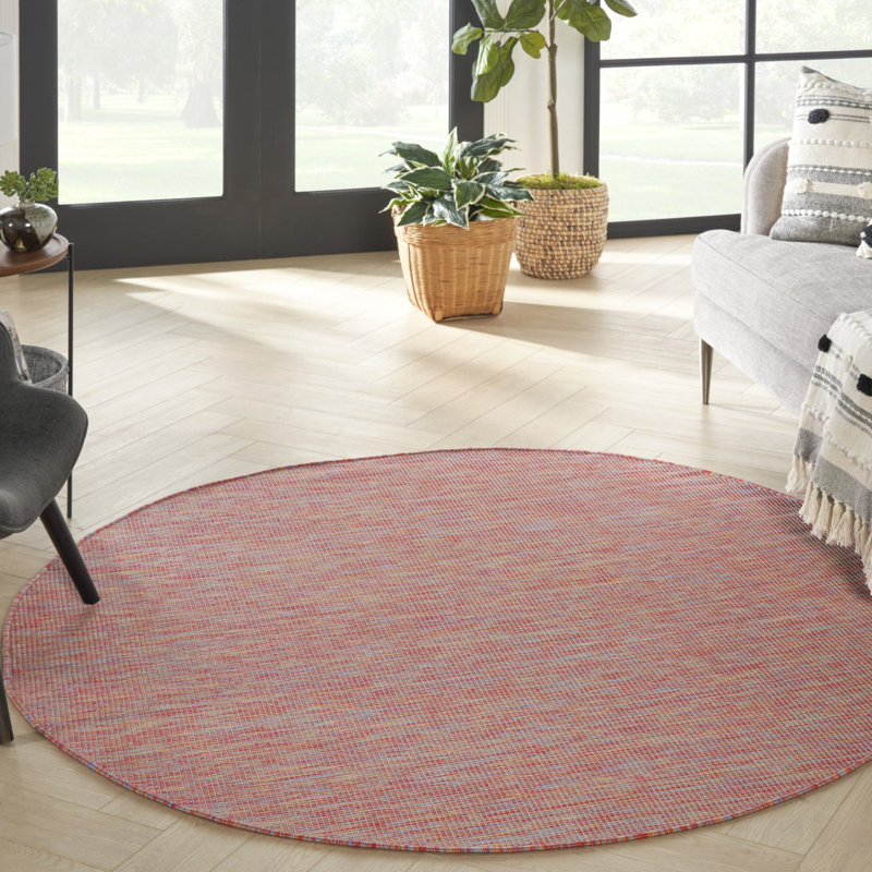 Tapis bleu et rouge 8 pi x 10 pi