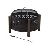 Round Steel Wood Burning Smokeless Fire Pit