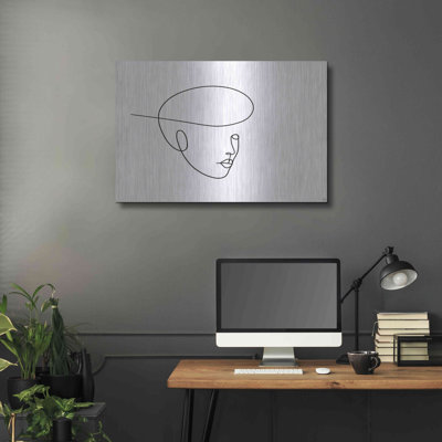 Ivy Bronx 'Line Lady 5' by Line and Brush, Metal Wall Art