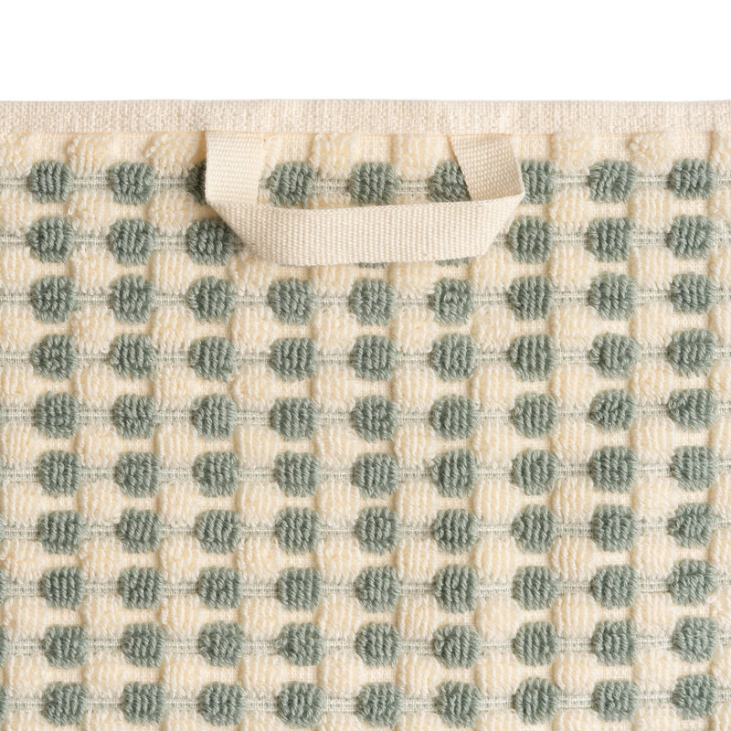 Ensemble de serviettes essuie-mains Dots, Vert sauge