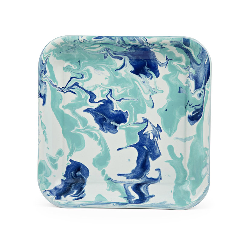 Lagoon 10.5'' Handmade Square Dinner Plate