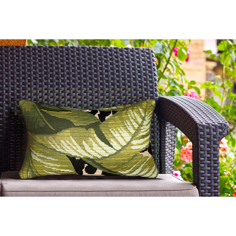  Marina Safari Outdoor Pillow Cover & Insert, 12" x 18"