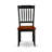 5 Piece Kitchen Table & Chairs Set Includes a Round Dining Room Table with Pedestal and 4 Dining Chairs, Black & Cherry-692430182