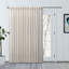 Waubun 100% Sustainable Cotton Blend Chevron Texture Unlined Light Filtering Rod Pocket Panel-68851953-68851958