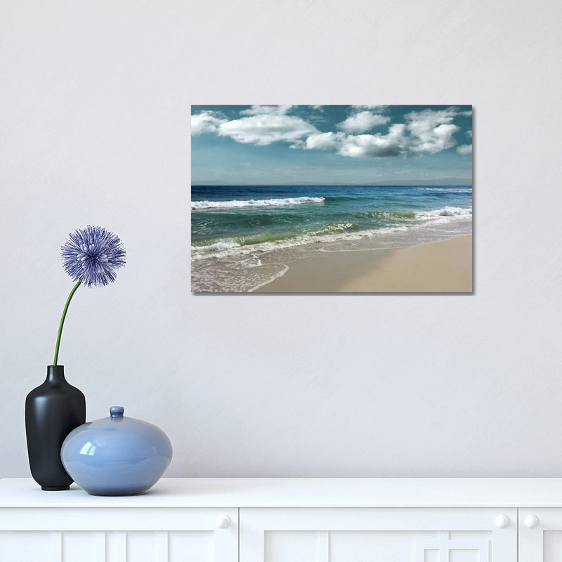 Majestic Waves 1 Piece Wall Art on Canvas, 30.48 cm H x 45.72 cm W, Wrapped Canvas