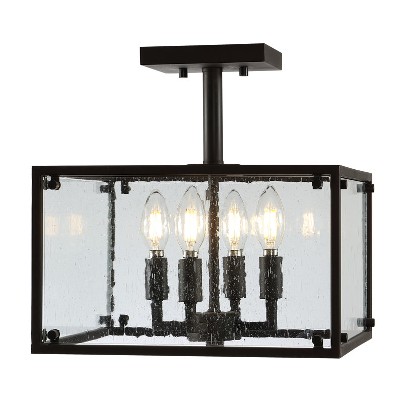 Plafonnier semi-encastré 4 lumières 13 po