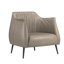 Fauteuil demi-tonneau en faux cuir Rangins-24993337