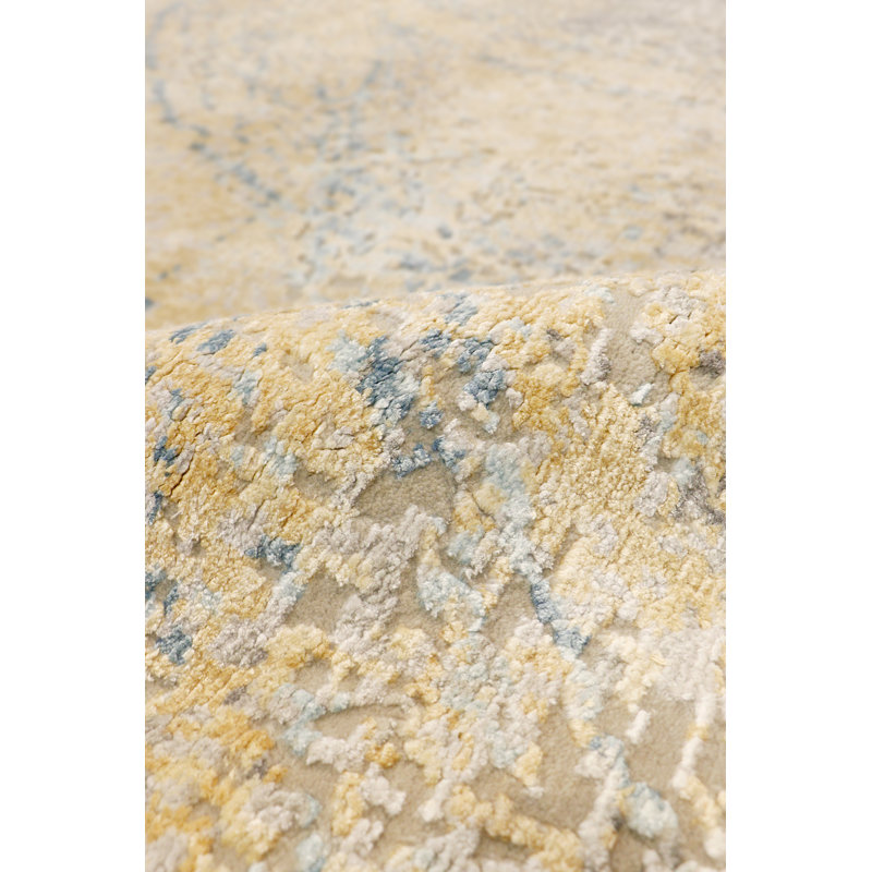Hand Knotted Area Rug, Rectangle 9'5" x 12'5"
