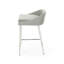 Tabouret de comptoir gris 2 places - Confort moderne rembourré avec base pour îlot de cuisine ou alcôve de petit déjeuner 2 pièces moderne, rembourré