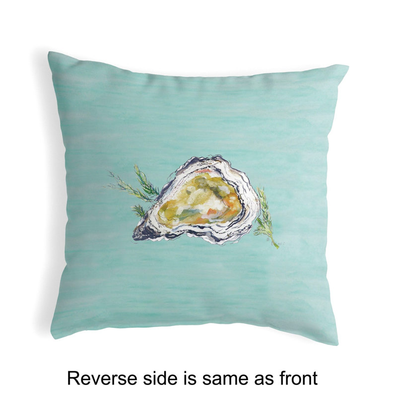  Coussin lombaire intérieur / extérieur Oyster Shell, Bleu sarcelle