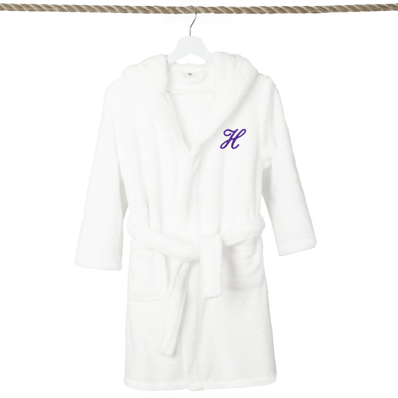 Peignoir à capuche double 100% polyester personnalisé, S, H