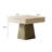 High-end Solid Wood Cream Green Automatic Mahjong & Dining Table Combo (Chinese Rules)