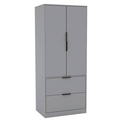 Sibby 2 Door Solid Wood Wardrobe