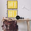 «Yellow Howdy & Yeehaw», ensemble de 2 toiles flottantes encadrées par Grace Popp-1739956127-1739956126