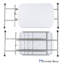 Table pliante - Bureau pliant léger et portable - Petite table en plastique pour plateau télé, cartes à jouer et salle de bricolage par Everyday Home (Blanc)