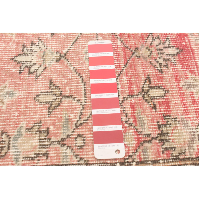Tapis rouge clair Garwin 3 pi 9 po x 6 pi 10 po