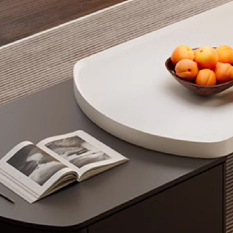 Table basse en bois massif design sens Design, Noir / blanc