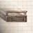 Broughton Water Resistant Metal Towel Valet with Wheels in Distressed Gray/Brown