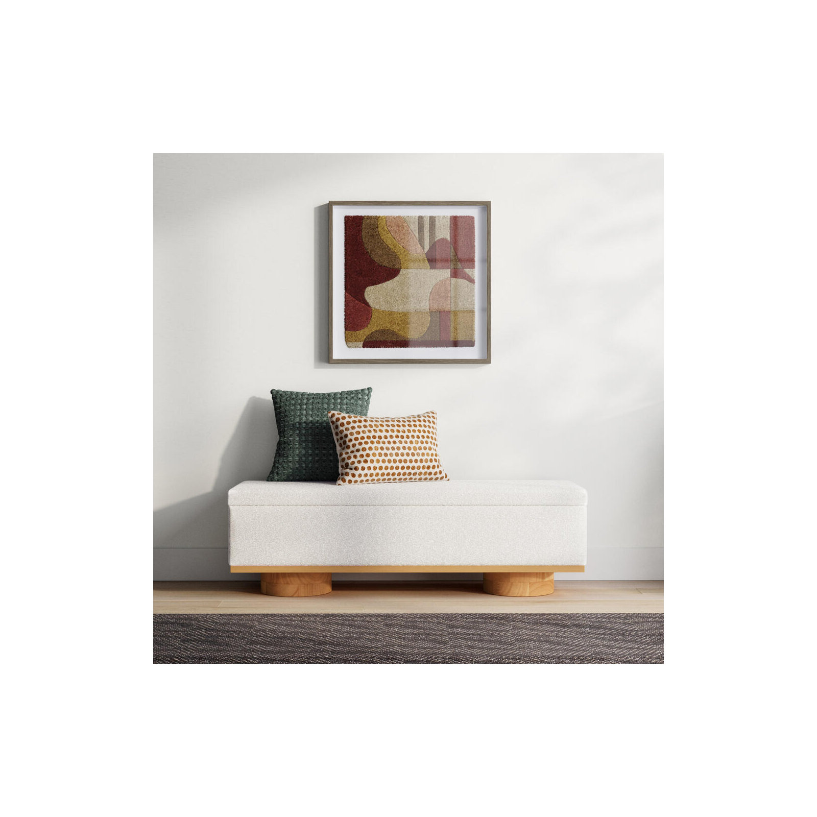 Zetta Polka Dots Cotton Throw Pillow, Pillow Cover Only - No Insert, Light Beige/Tan