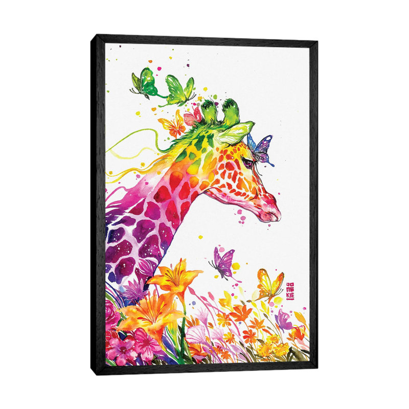 Firdaus by Jongkie - Painting on Canvas, 66.04cm H x 45.72cm W x 3.81cm D, Black Framed