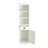 75'' Freestanding 5-Tier Display Book Shelf With 1 File Drawer, Farmhouse Bookcase With Storage & Cabinet, Modern Wooden Organizer Pantry For Hallways Living Room, Kitchen, Home, Office - White