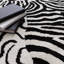 Alaisdair Zebra Animal Print Black White Rug-316095182