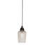 Mini-luminaire suspendu tout verre avec verre texturé de 5 po-101775135-101775134-101775133