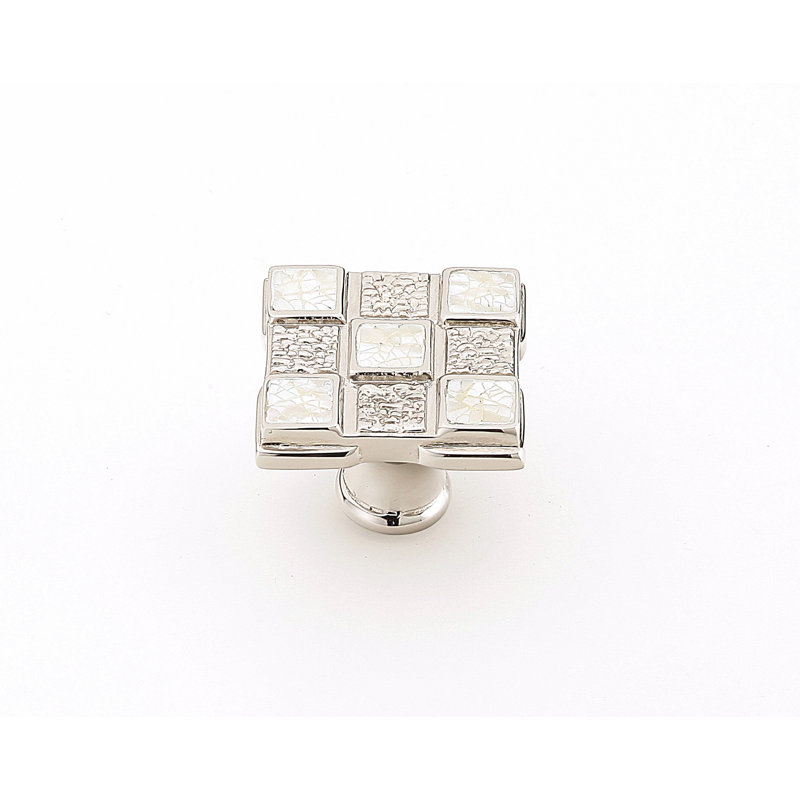 Avalon Bay Square Knob, SIlver