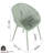 All - Weather 2 Chair And 1 Table In Pale Khaki/White, Pp Material, Tabletop, Non Slip Foot Pads, Mesh Weave Powder Coated Metal Legs, , Ergonomic Support-55956209