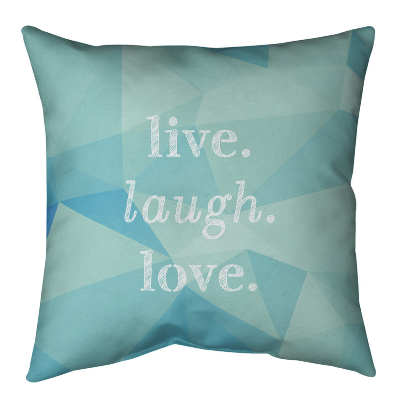 Coussin de sol, 36 po x 36 po, Bleu / aqua