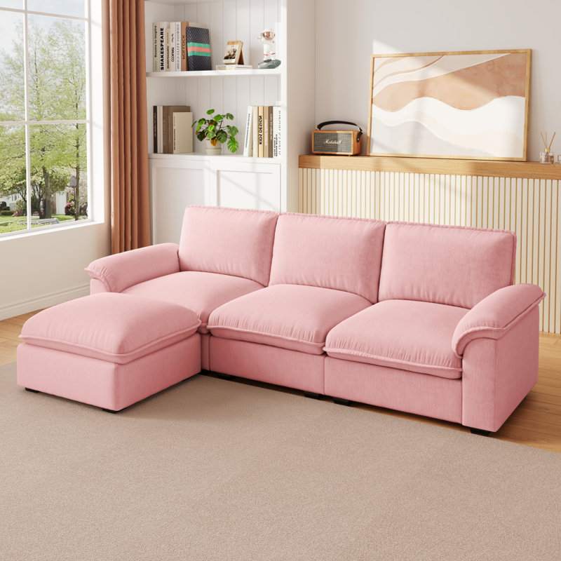 Canapé modulaire Cloud Couch For L, Rose