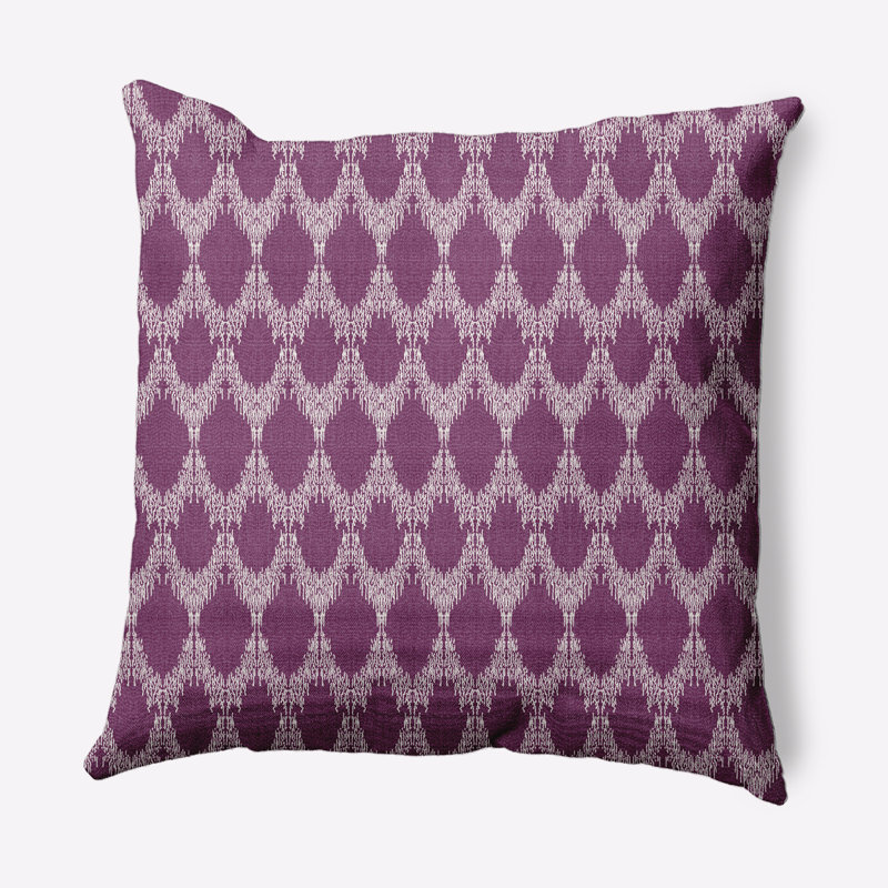 Housse de coussin carrée extérieure/insert, H 20 po x l 20 po, Violet