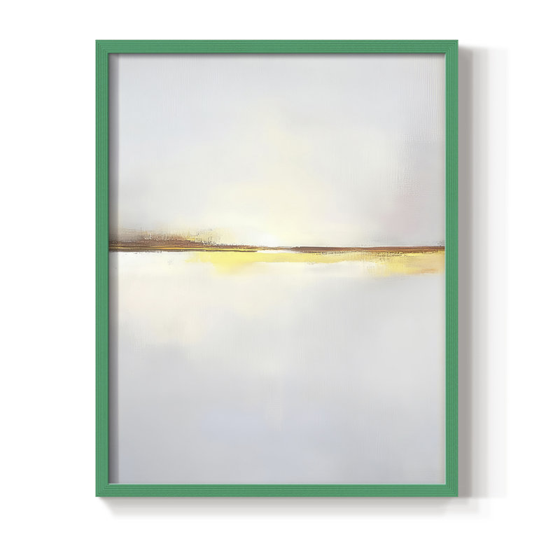 Série ABSTRACT DCXCV III, reproduction encadrée - bois massif, Vert, H 30 po x l 24 po