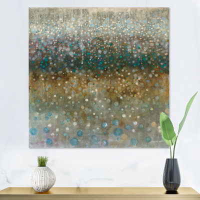 Brown Rain - Wrapped Canvas Painting