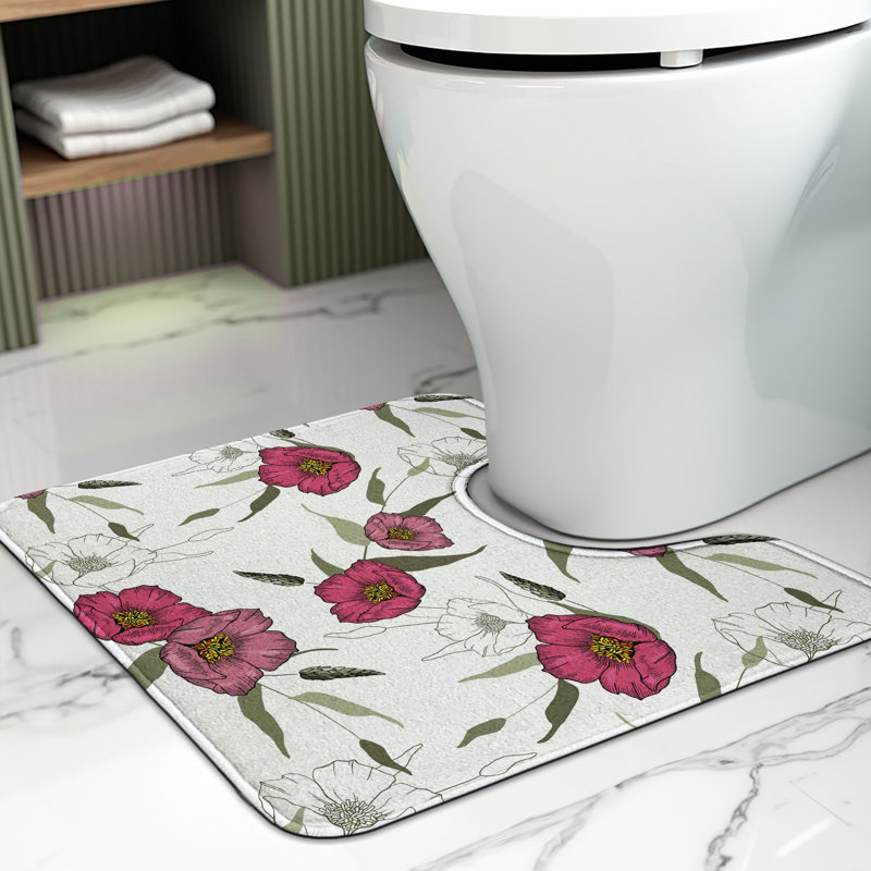 Tapis de salle de bain Floral