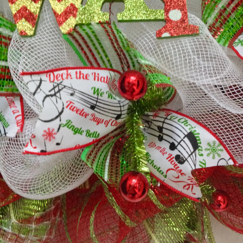 Couronne de Noël jingle tout le chemin