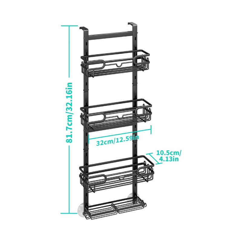 Over-the-Door Stainless Steel Shower Caddy