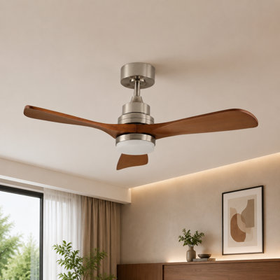 42" 3-Blade LED Standard Ceiling Fan with Remote Control and Light Kit for Living Room