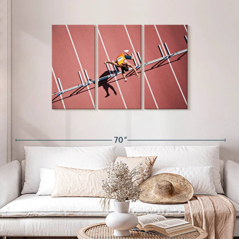Sireci Jumping On Hurdle, 28" H x 45" W