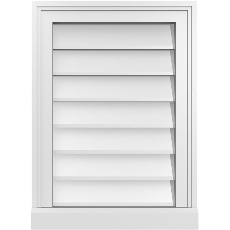 Cadre de seuil Brickmould, brun clair apprêté, H 22 po x l 16 po x P 2 po