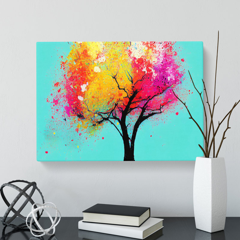 Tree Splash Vol.4 Abstract - Wrapped Canvas, 40cm H x 60cm W x 3cm D