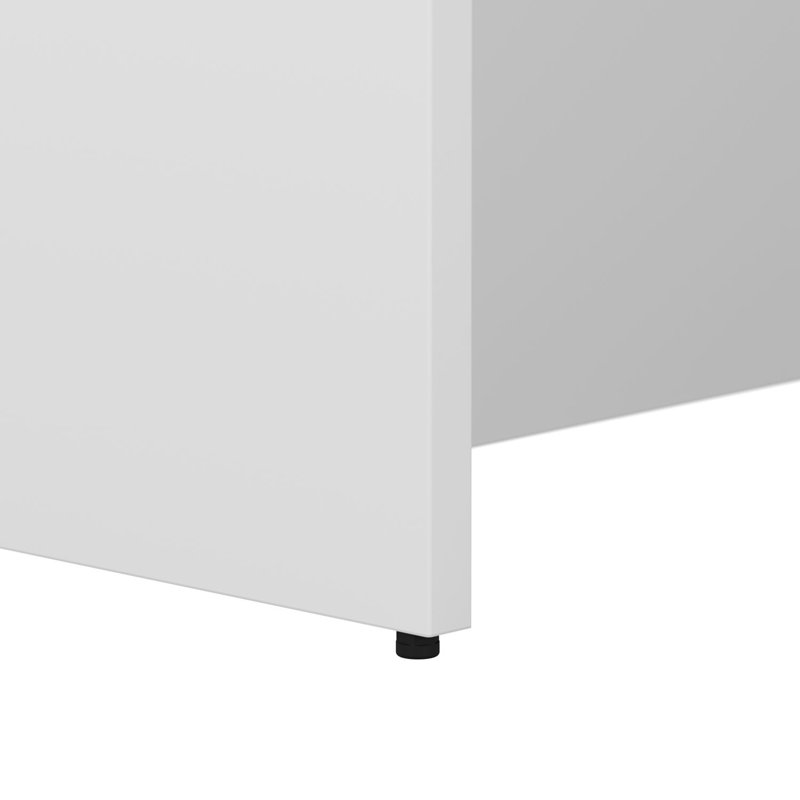 Bar d'angle avec tablettes Studio C 72W, Blanc