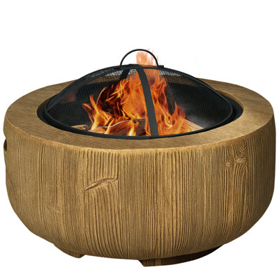 Acequia Round Steel Smokeless Utility Cart